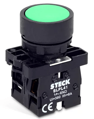 Encontraproduto.com.br - Botão Plástico A Impulsão 22mm Verde